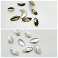 20 Pcs ,Crystal Faceted Silver/Gold eye Beads, Crafts DIY