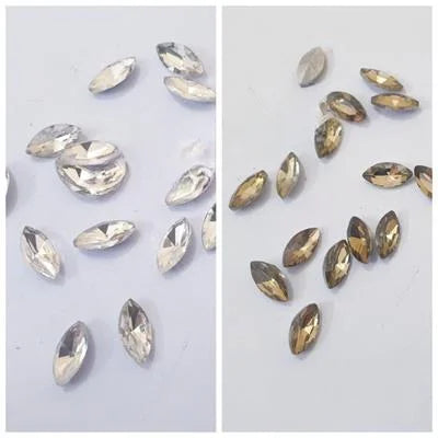 24 Pcs ,Crystal Faceted Gold eye Beads, Crafts DIY 10mm
