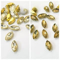 12 Pcs ,Crystal Faceted Silver/Gold eye Beads, Crafts DIY 20mm