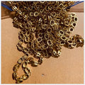 100 Pcs Indian Kundan Oval in Gold, Jewelery Making Connector, With Bahawalpuri Stones