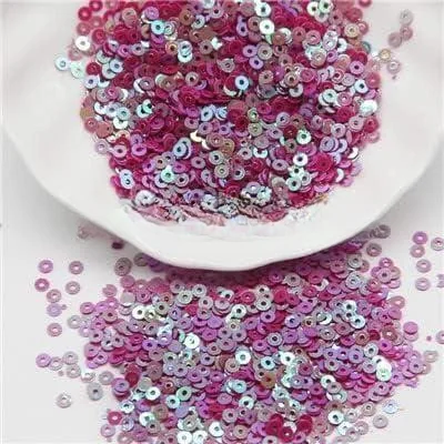 3 Tola Rainbow Circular Plastic Sequins Sitara for Embroidery 3mm & 4mm