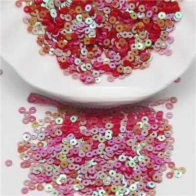 3 Tola Rainbow Circular Plastic Sequins Sitara for Embroidery 3mm & 4mm