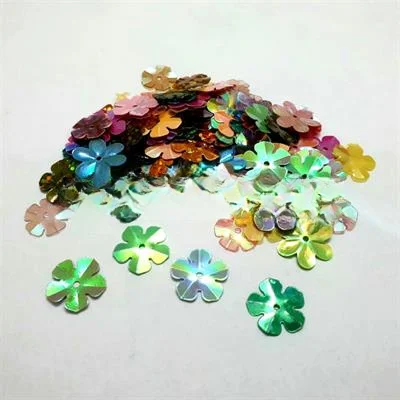 200 Pcs Flower Shape Sitaray In Dark Colors , Beautiful Design Loose Sequins Craft Supplies 1.5 cm
